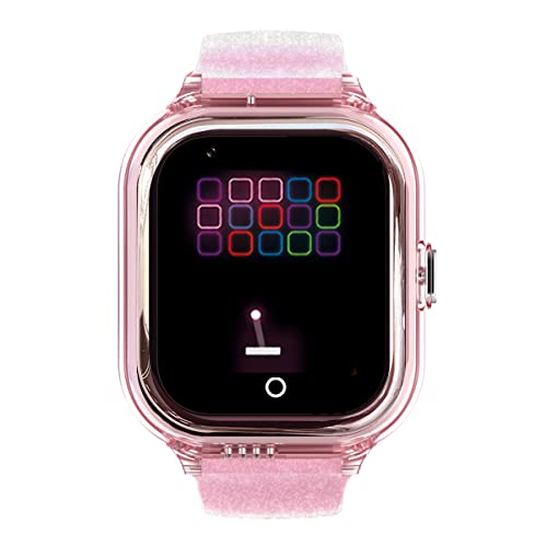 SaveFamily Enjoy | Reloj Inteligente Niño con Localizador GPS, Juegos Divertidos, Cámara, Vídeo, Llamadas, Música, Podómetro, SOS | SIM Incluida - Color Rosa