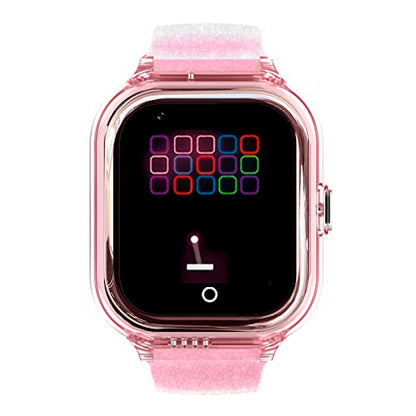 SaveFamily Enjoy | Reloj Inteligente Niño con Localizador GPS, Juegos Divertidos, Cámara, Vídeo, Llamadas, Música, Podómetro, SOS | SIM Incluida - Color Rosa