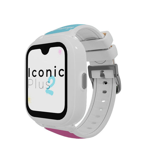 SaveFamily Iconic Plus 2 | Reloj Inteligente Niño con Localizador GPS, Llamada, Vídeo, IA, Botón SOS, Whatsapp, Spotify, Medidor de Temperatura | SIM Incluida - Modelo Pop
