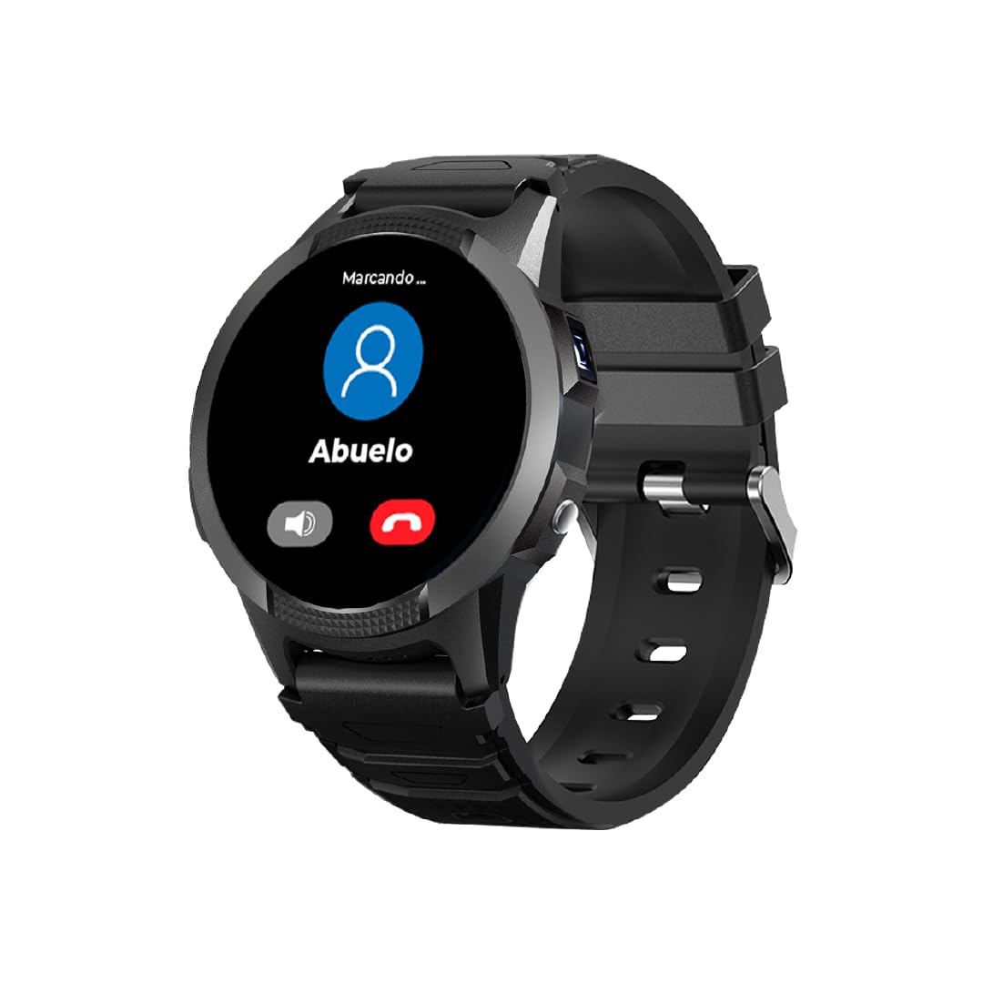Save Family Slim 4G | Reloj Inteligente Niño con Localizador GPS, Llamada, Vídeo, Chat, Botón SOS, Cronómetro | SIM Incluida – Color Negro