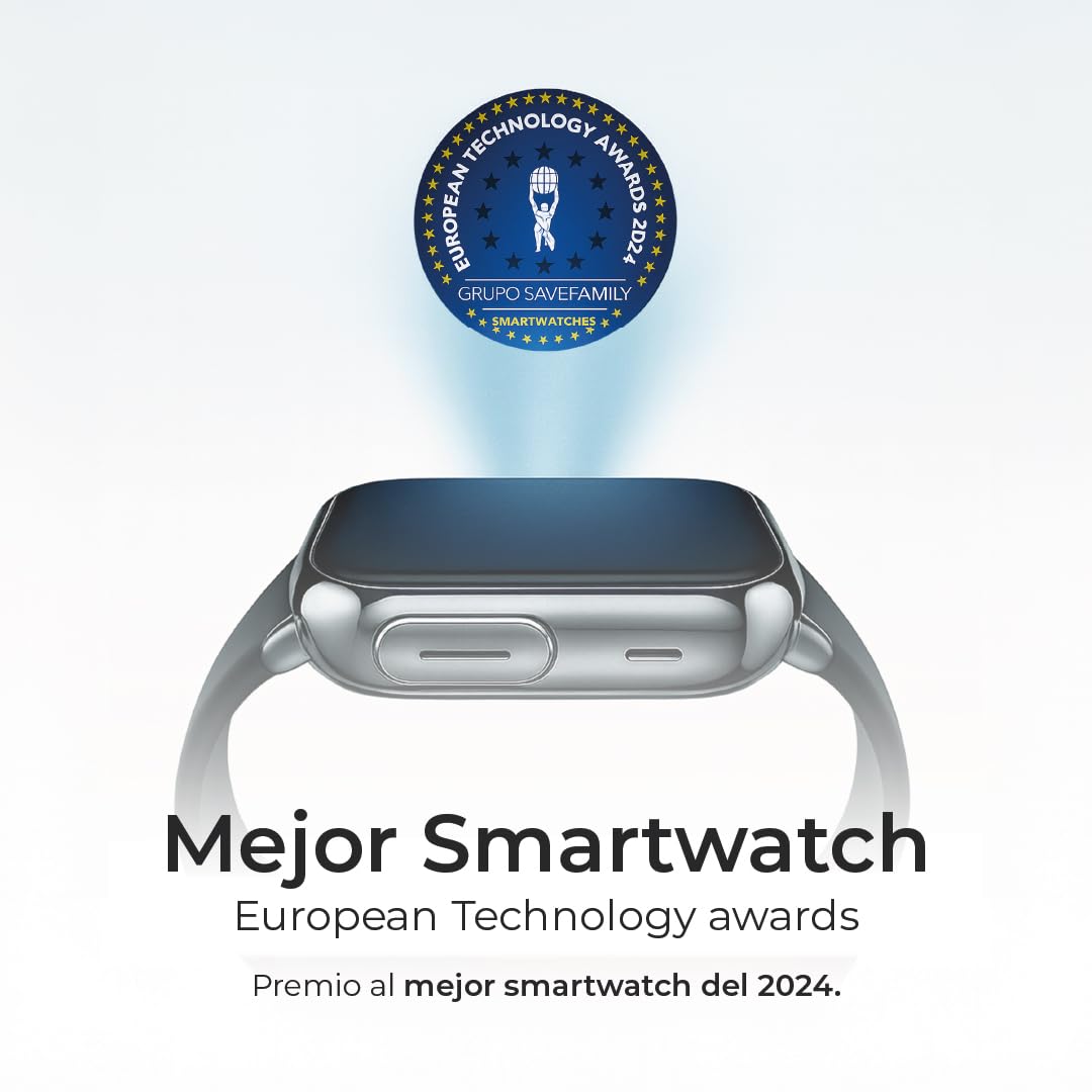Save Family Slim 4G | Reloj Inteligente Niño con Localizador GPS, Llamada, Vídeo, Chat, Botón SOS, Cronómetro | SIM Incluida – Color Negro