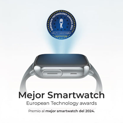Save Family Slim 4G | Reloj Inteligente Niño con Localizador GPS, Llamada, Vídeo, Chat, Botón SOS, Cronómetro | SIM Incluida – Color Negro