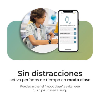 Save Family Slim 4G | Reloj Inteligente Niño con Localizador GPS, Llamada, Vídeo, Chat, Botón SOS, Cronómetro | SIM Incluida – Color Negro