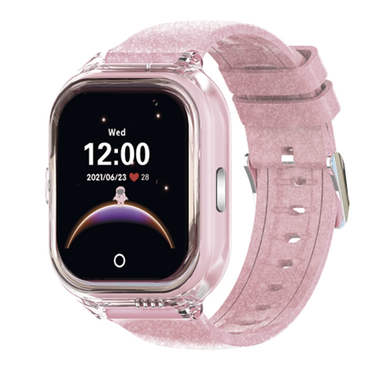 SaveFamily Enjoy | Reloj Inteligente Niño con Localizador GPS, Juegos Divertidos, Cámara, Vídeo, Llamadas, Música, Podómetro, SOS | SIM Incluida - Color Rosa